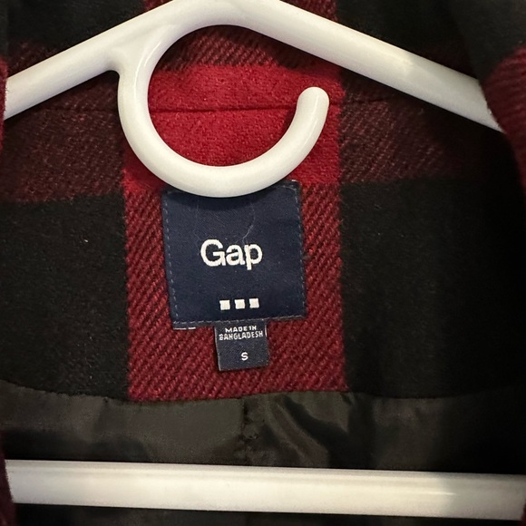 Gap Women’s Buffalo Plaid Double Breasted Peacoat - Picture 7 of 7